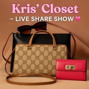 LIKE & SHARE ✨ Kris’ Closet Live • Bags, Glam & More